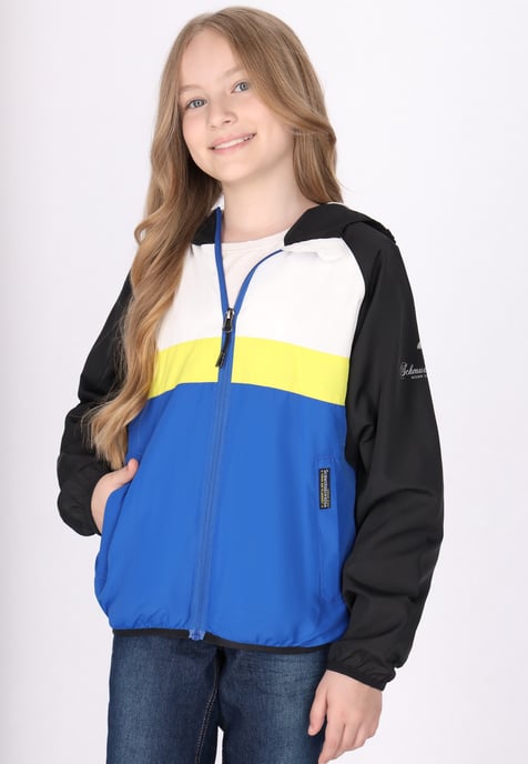 Schmuddelwedda Anorak meisjes (kinderen) Koningsblauw kleurblok - Image 3