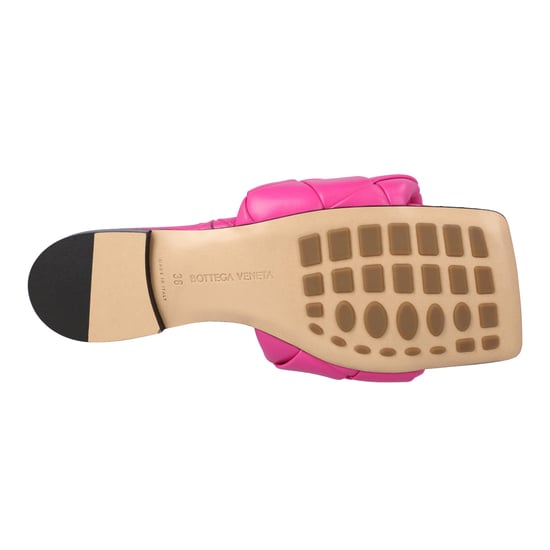 Bottega Veneta Lido Platte Sandalen roze - Image 5