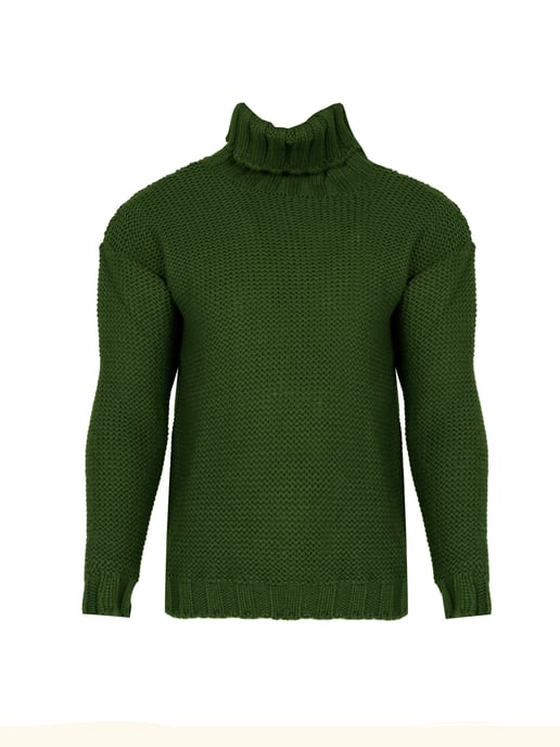 La Haine Inside Us Pullover Turtleneck Men's Green