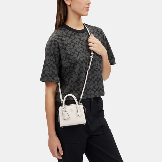 Smooth Leather Andrea Mini Carryall with Tonal Hardware Bag