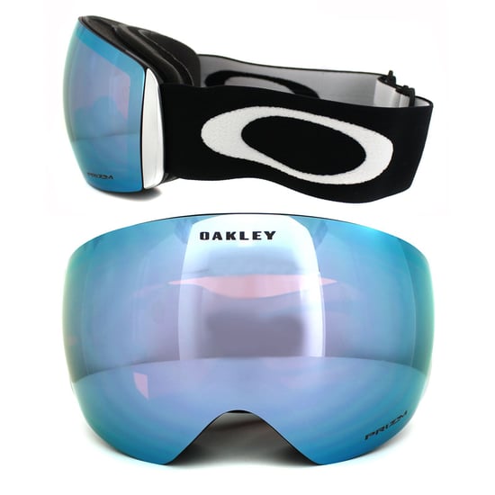 Oakley Ski Goggles Flight Deck OO7050-20 Mat Zwart Prizm Sapphire Iridium - Image 2