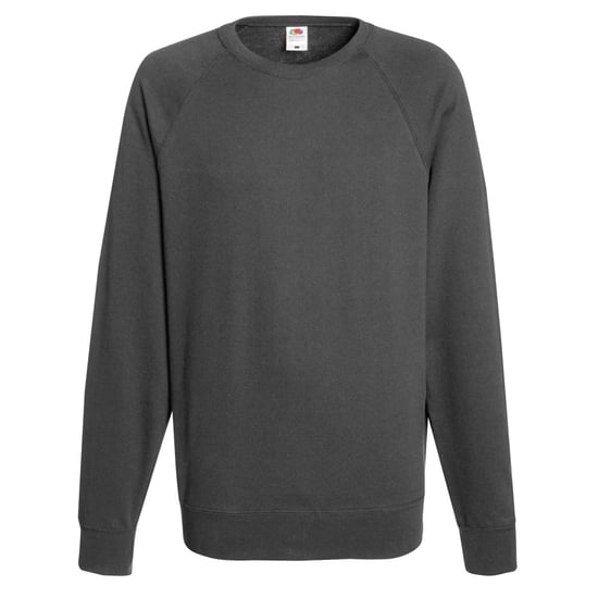 Fruit Of The Loom Heren Lichtgewicht Raglan Sweatshirt (240 GSM) (Licht Graphite) - Image 1