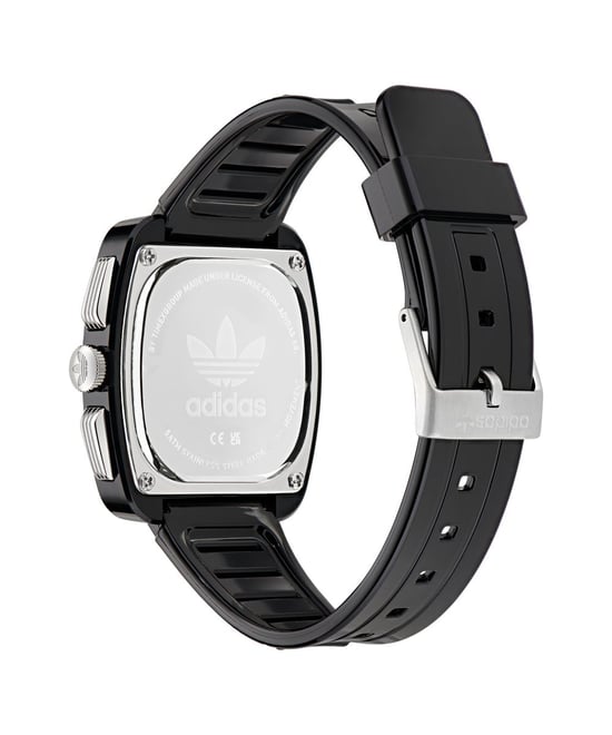 Adidas Originals Retro Wave Twee Chrono Unisex Zwarte Horloge AOSY24533 - Image 3