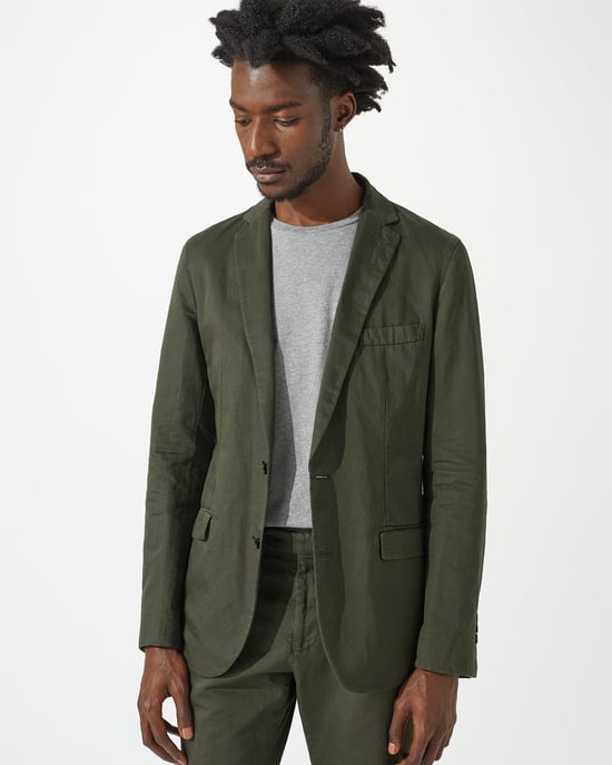 Italian Cotton Linen Garment Dye Jacket