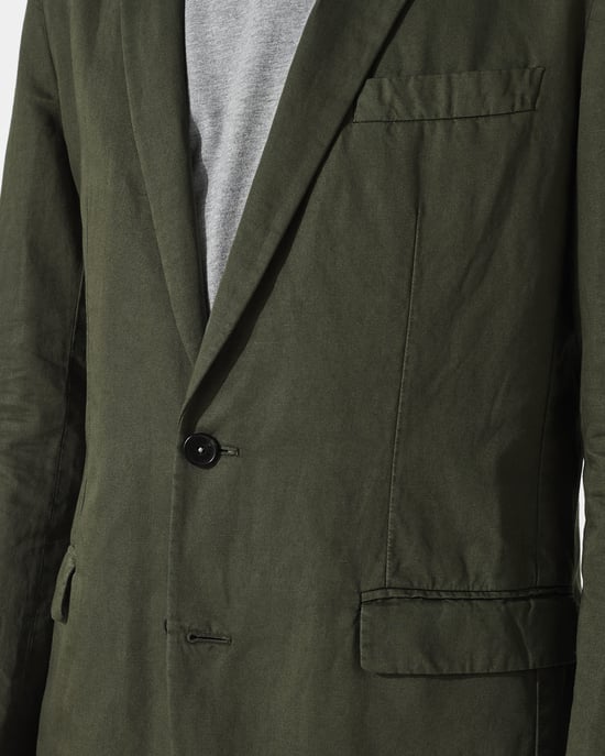 Italian Cotton Linen Garment Dye Jacket