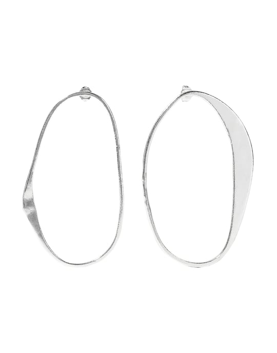 Simon Miller Silver Tone Hoop Earrings
