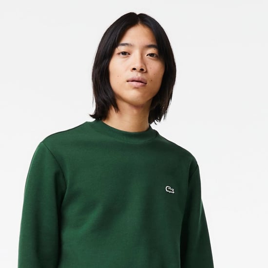 Lacoste Mens Crew Neck Fleece Sweatshirt