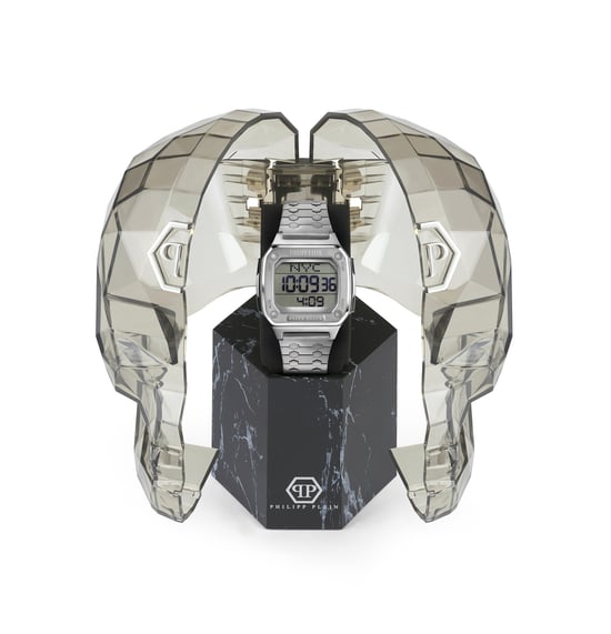 Philipp Plein Hyper $hock Unisex Horloge Zilverkleurig PWHAA0521 - Image 4
