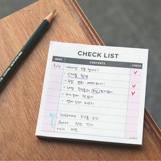 Haven Weekly Check List Pad