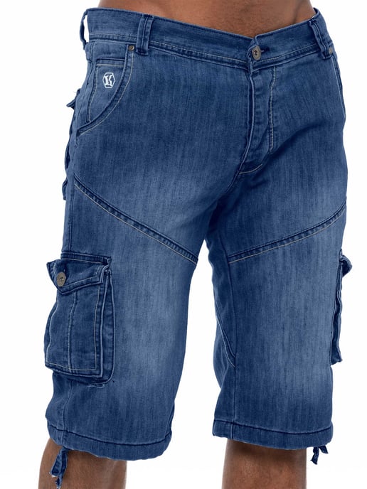 Kruze Mens Cargo Combat Shorts