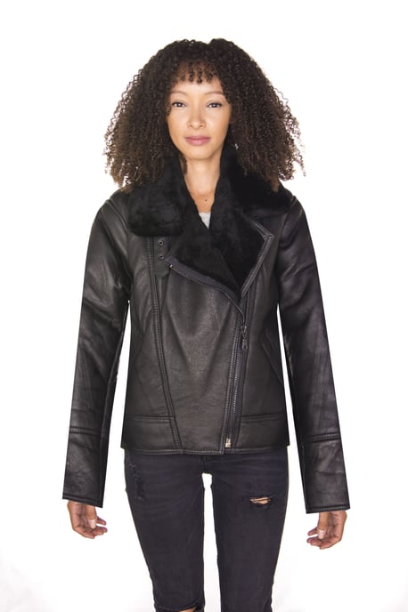 Women's B3 Flying jacket from sheepskin Bergamo