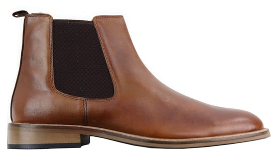 Mens Vintage Tan Leather Dealer Boots