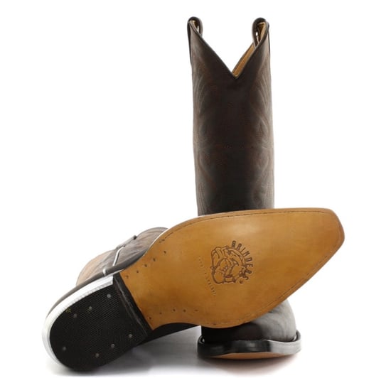 Grinders Mens Brown Cowboy Leather Boots- Louisiana