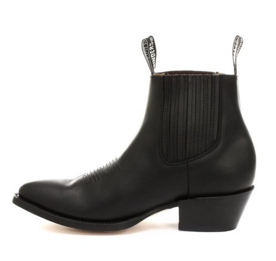 Grinders Unisex Black Western Ankle Boots- Maverick