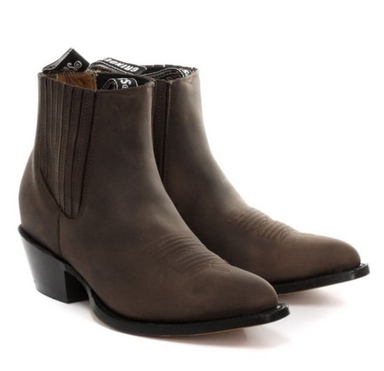 Grinders Unisex Brown Western Ankle Boots- Maverick