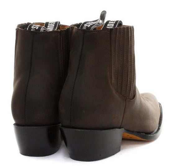 Grinders Unisex Brown Western Ankle Boots- Maverick