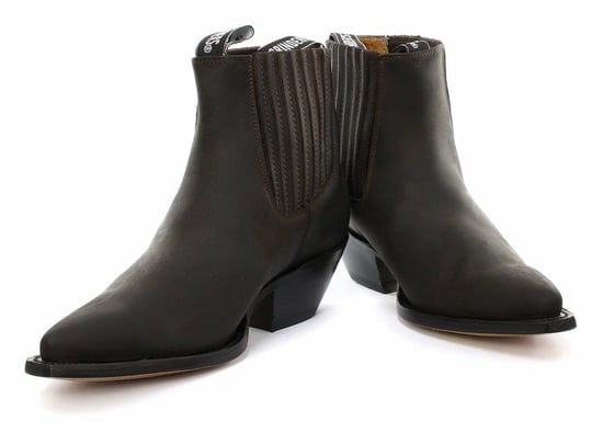 Grinders Unisex Brown Western Chelsea Boots- Mustang
