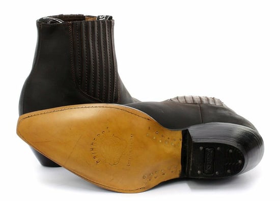 Grinders Unisex Brown Western Chelsea Boots- Mustang