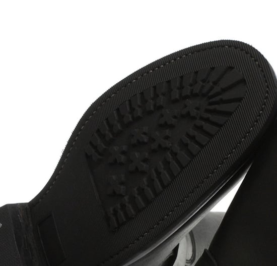 Grinders Unisex Black Smooth Sole Western Leather Boots-Rebel
