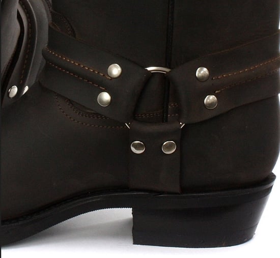 Grinders Unisex Brown Western High Leather Boots- Renegade Hi