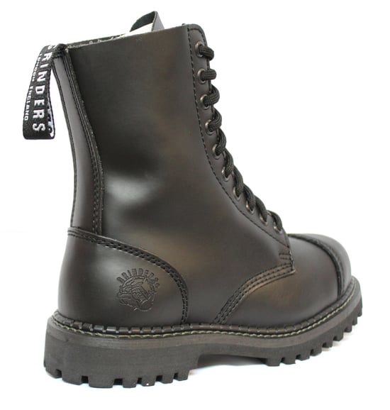 Grinders Stag CS Black Unisex Safety Steel Toe Cap Military Punk Boots