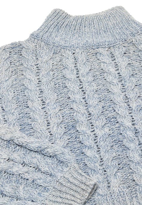 Mymo Jumper Dames Blauw wol wit - Image 3