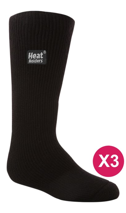 Heat Holders - Set van 3 thermo wintersokken voor kinderen - Zwart - Image 1
