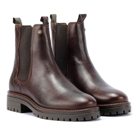 Barbour Evie Leder Dames Bruin Laarzen - Image 1