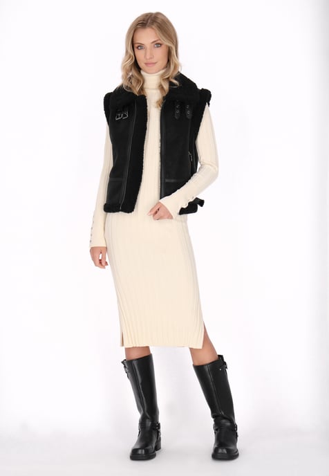 Dreimaster Waistcoat Dames zwart - Image 2