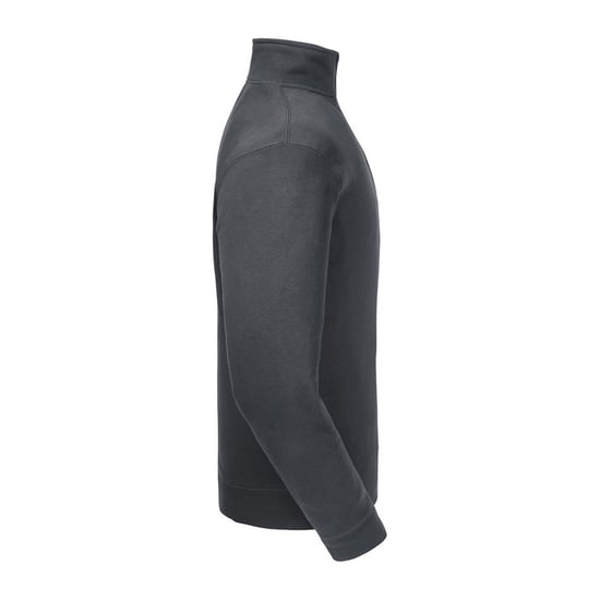 Russell Heren Authentieke Zip Neck Sweatshirt (Konvooi Grijs) - Image 3