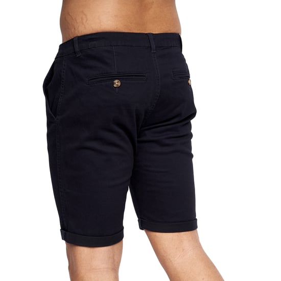 Crosshatch Heren Sinwood Chino Shorts (Marineblauw) - Image 2