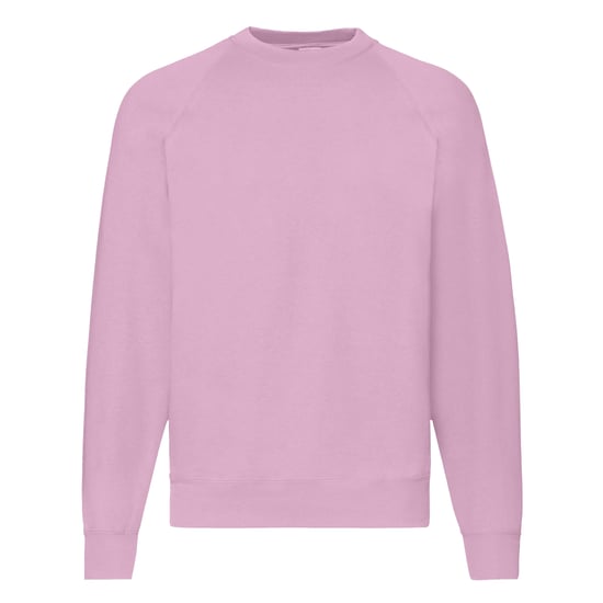 Fruit Of The Loom Heren Raglan Mouwen Belcoro® Sweatshirt (Lichtroze) - Image 1