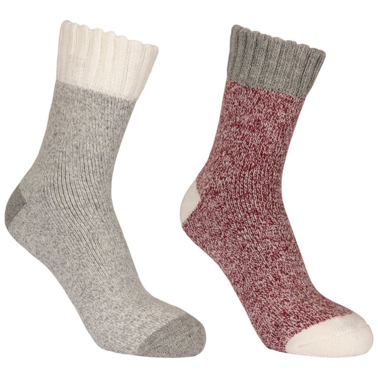 Trespass Unisex Adult Inigo Socks (Grey/Cherry Marl)