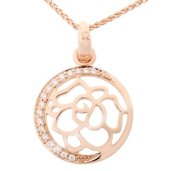 Orphelia 'Blair' Dames 925 Sterling Zilveren Set: Ketting-Hanger + Oorbellen - Roze SET-7089/1 - Image 2