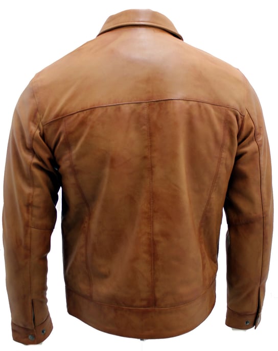 Retro biker jacket from Nappa leather