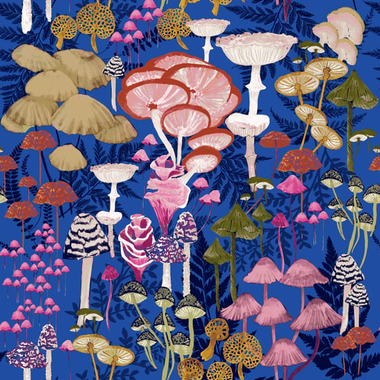 furn. Amanita Abstract Mushroom Duvet Cover Set