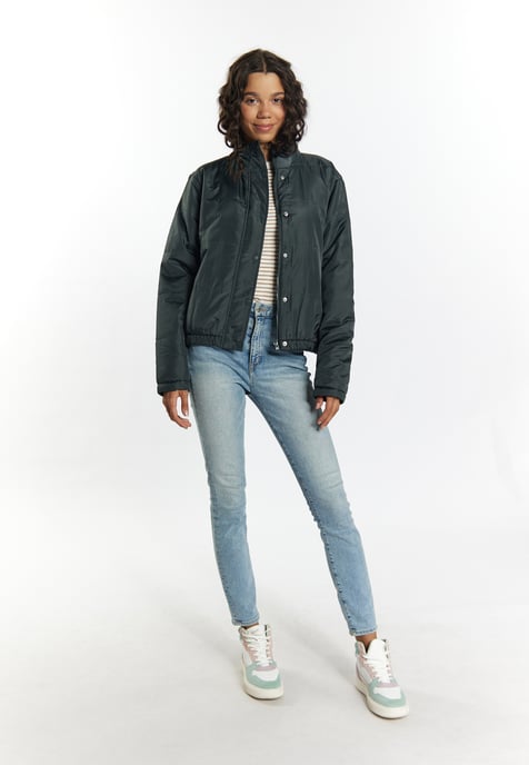 Mymo Licht gewatteerd blousonjack Dames Houtskool - Image 2