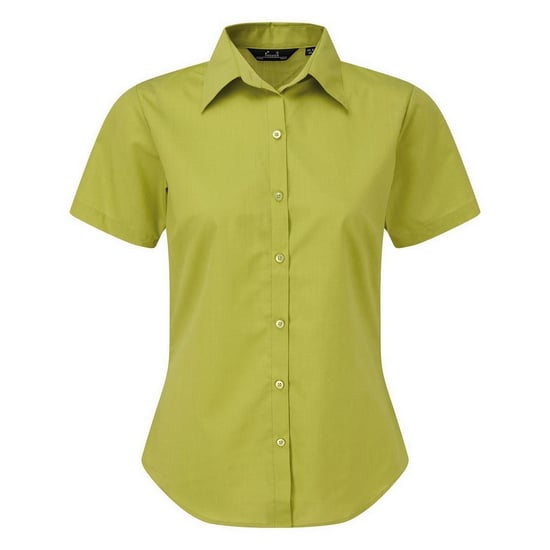 Premier Popeline blouse met korte mouwen / Gewoon werkoverhemd (Kalk) - Image 1