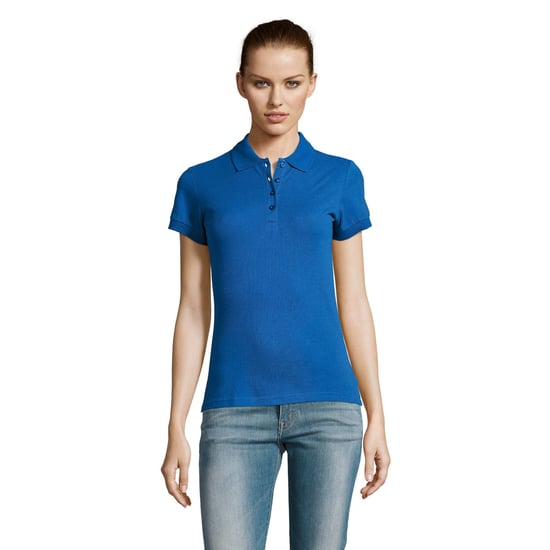 SOLS Dames/dames Passion Pique Poloshirt met korte mouwen (Koningsblauw) - Image 4