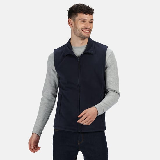 Regatta Mens Micro Fleece Bodywarmer / Gilet (Dark Navy)