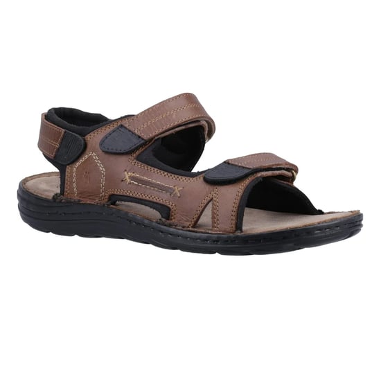 Hush Puppies Heren Alistair Leren Sandalen (Tan) - Image 4