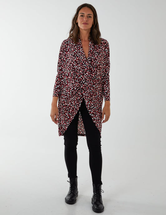 Draped Dip Hem Top