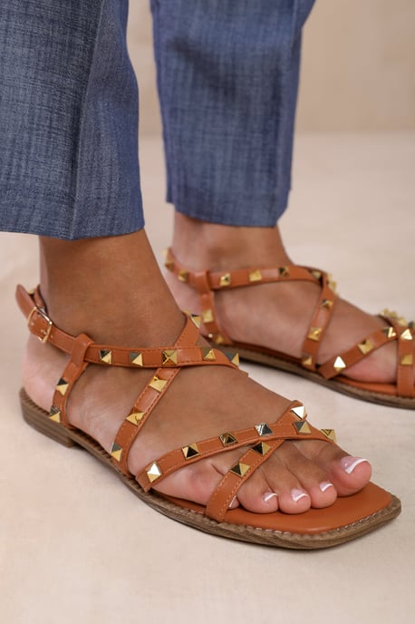 Wheres That From Womens 'Montana' Gladiator Sandal With Stud Detail