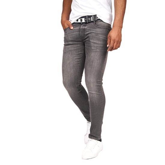 Crosshatch Heren Barbeck Slim Jeans (Gewassen grijs) - Image 4