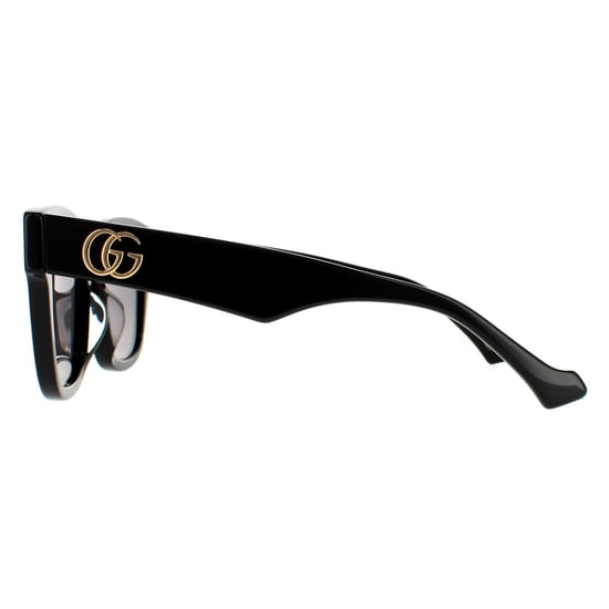 Gucci Rechte Vrouwen Zwarte Grijze Zonnebril - Image 3