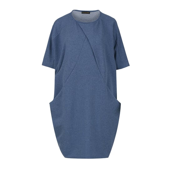 Blue Mélange Batwing Dress