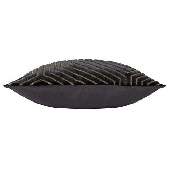 Paoletti Evoke Geometric Cut Velvet Cushion Cover