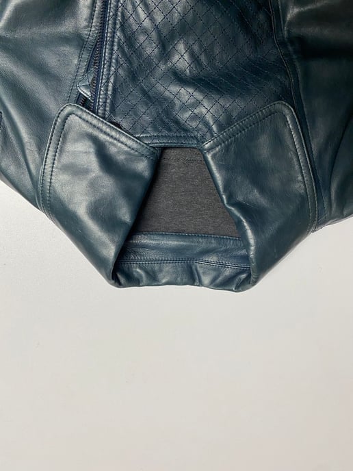 Chanel Motorjack in Groene Lederen - Image 3