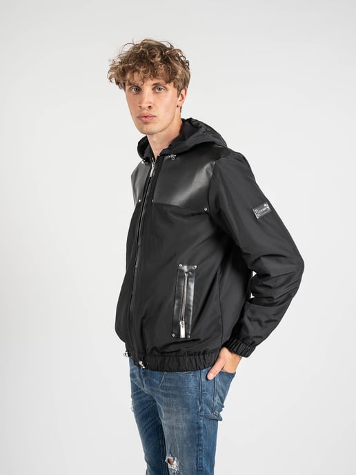 Les Hommes jas Windbreaker Mannen zwart - Image 3
