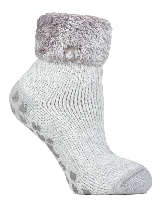 Kinderen Fluffy Bed Sokken | Heat Holders | Warme Cozy Thermo Sokken voor Jongens en Meisjes - Zilvergrijs - Image 1